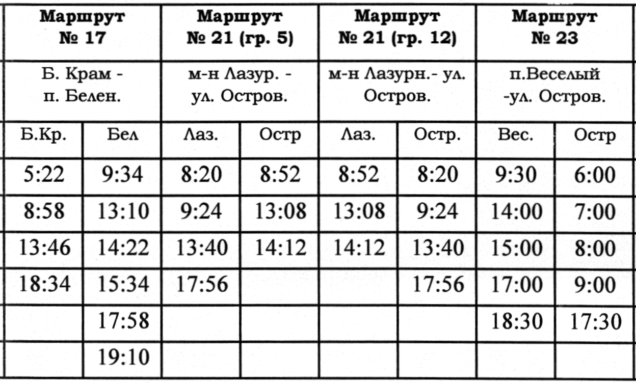 расписание5