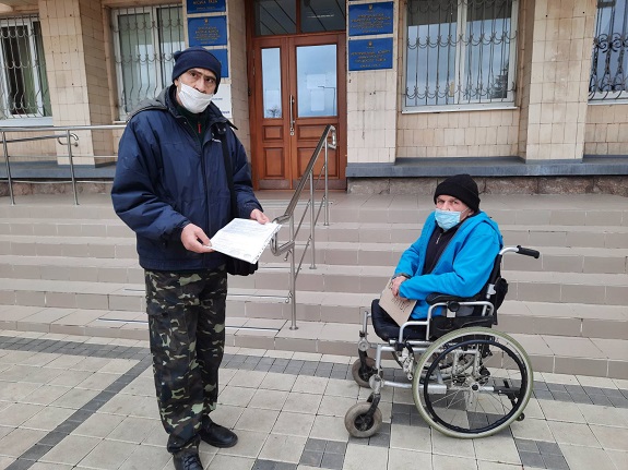 Ljudi nevidimki v Kramatorske Istorija beznogogo invalida Petra Baranova 1