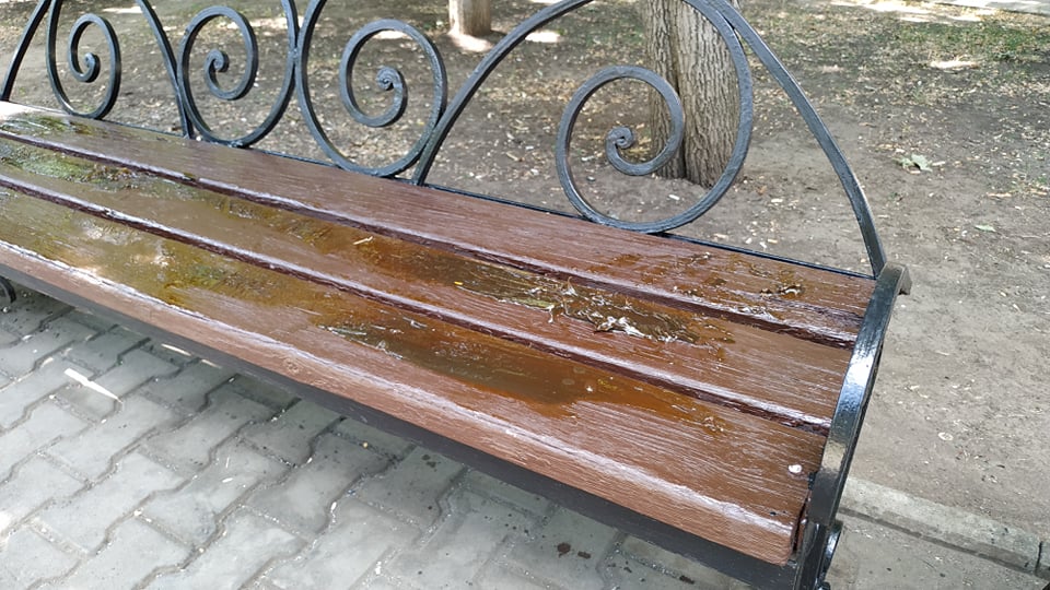 gryaznyje lavochki skver shevchenka kramatorsk