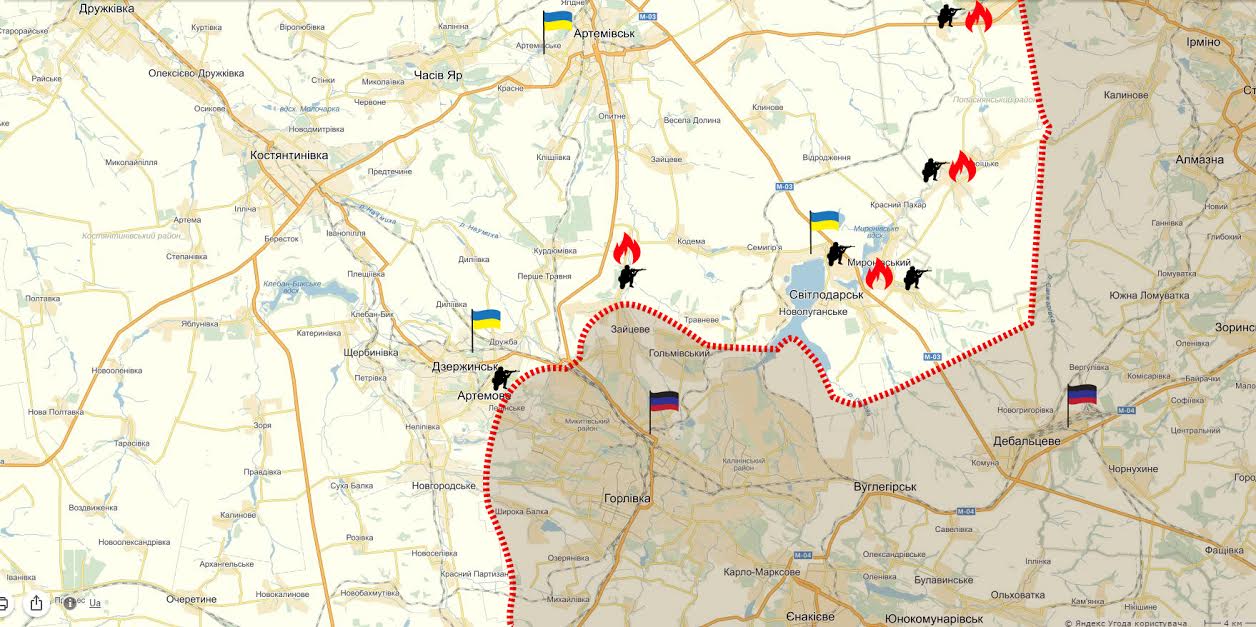 Светлодарской дуги на сегодня карта