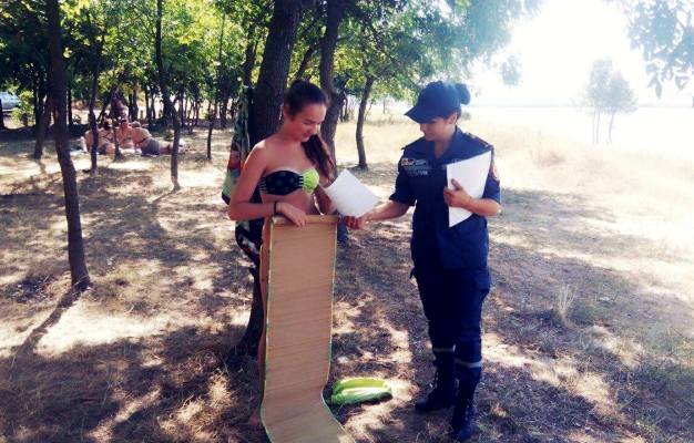 kramatorskie spasateli poshli na plyazh