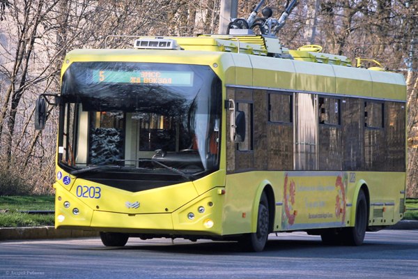 trolleybus nomer 5 v kramatorske