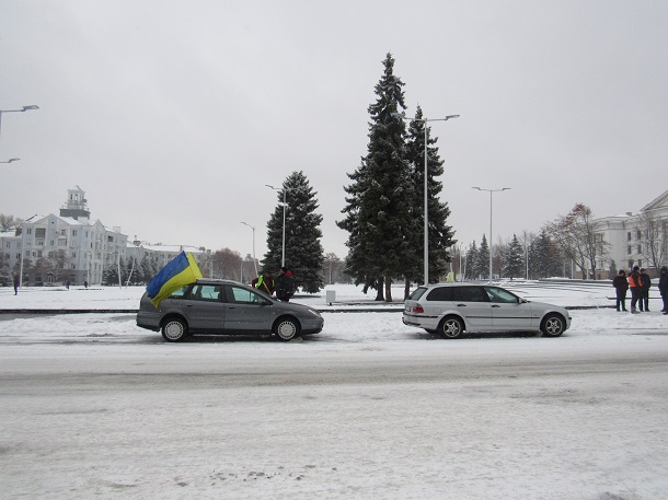 V Kramatorske mitingovali avtovladelcy s evronomerami 5