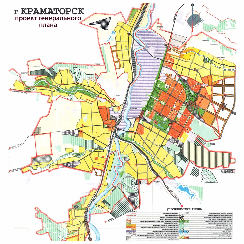 Карта краматорска донецкой области