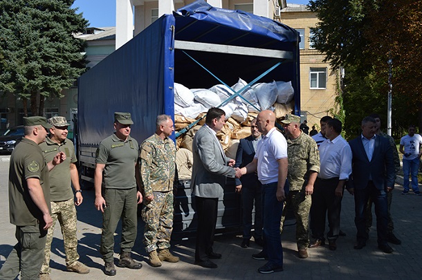V Kramatorsk pribyl gumanitarnyj gruz iz Latvii 1