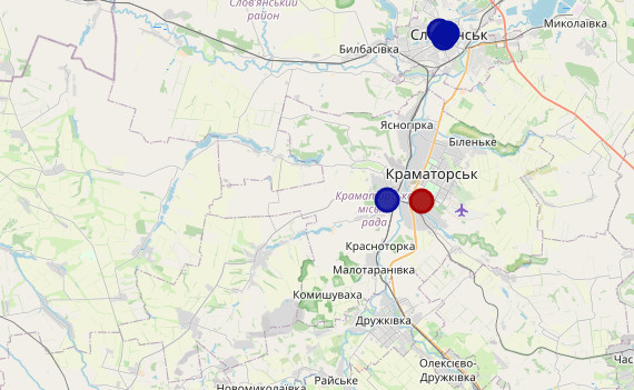 Краматорск новости сегодня карта