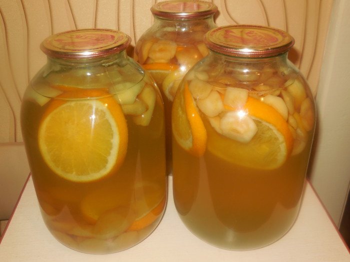 Компот из нектаринов и апельсинов на зиму - простой рецепт с пошаговыми фото