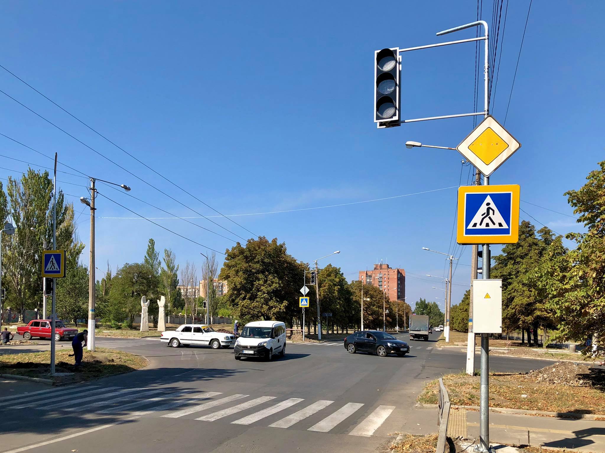 kramatorsk svetofor dvortsovaya