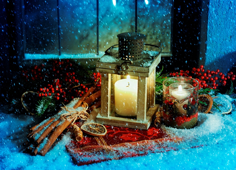 Christmas Holidays Candles Cinnamon Sorbus Snow 537200 6016x4327