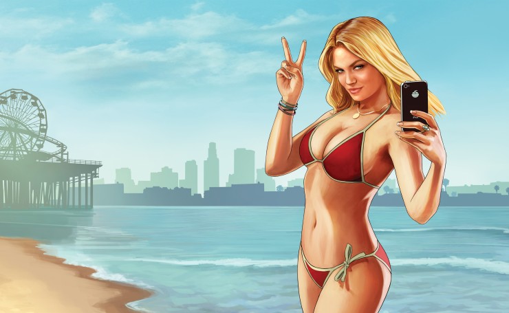 blondinka v kupalnike grand theft auto v